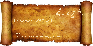 Lipcsei Ábel névjegykártya